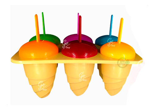 Molde Paletas Para Silicona Grande Helados X 6