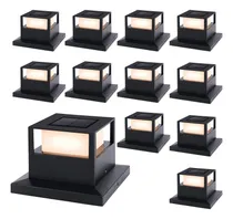 Comprar Viewsun Paquete De 12 Luces Solares Para Tapa De Poste, Luce