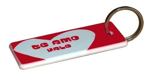 Imagen 3 de 6 de Llavero Rectangular Sublimable Polimero 7x3cm X100 Unidades