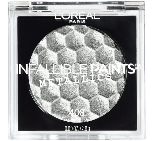 Sombra Para Ojos Infallible Paints Metallics Loreal Paris Color De La Sombra 408 Aluminum Foil