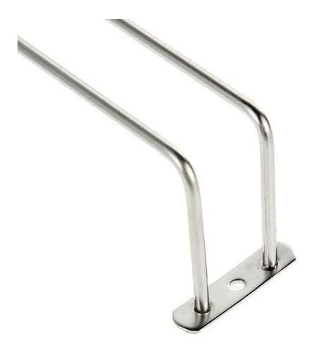 Imagen 3 de 4 de Porta Copas Triple Cromado Para Muebles Accesorios Cocina