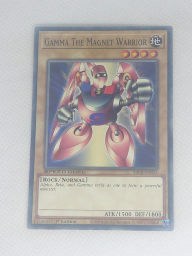 Gamma The Magnet Warrior Comun Yugioh