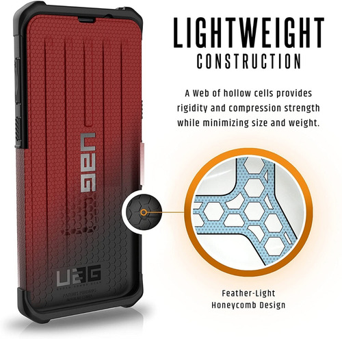 Imagen 8 de 9 de Carcasa Flip Samsung Galaxy S8 Plus Uag Metropolis Magma