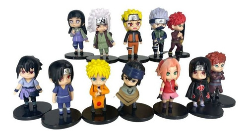 Set 12 Figuras Colección Naruto 8cm