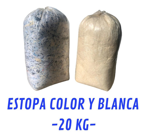 Estopa Industrial - Color Y Blanca - 20kg