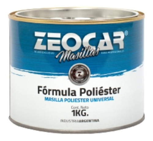 Zeocar Masilla Formula Poliester Plastica De Relleno 1 Kg