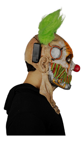 Máscaras De Payasos Neon Led Diferente Diseños Color Blanco Stiched Smile Clown