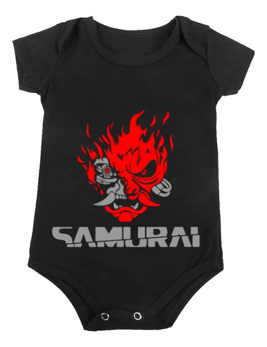 Body Borie Bebê Jogo Rpg Cyberpunk 2077 Samurai Vermelho