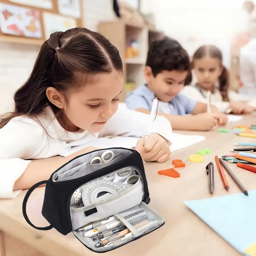 Estuche Para Lápices De Papelería Con Múltiples Bolsillos, 2