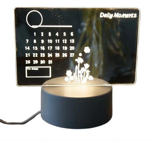 Fe Tablero De Notas Led, Luz Nocturna, Tablero De Mensajes