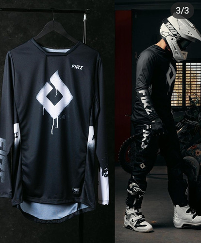 Imagen 2 de 9 de Conjunto Mx/ Motocross Fire Graffiti-allmotors Online-