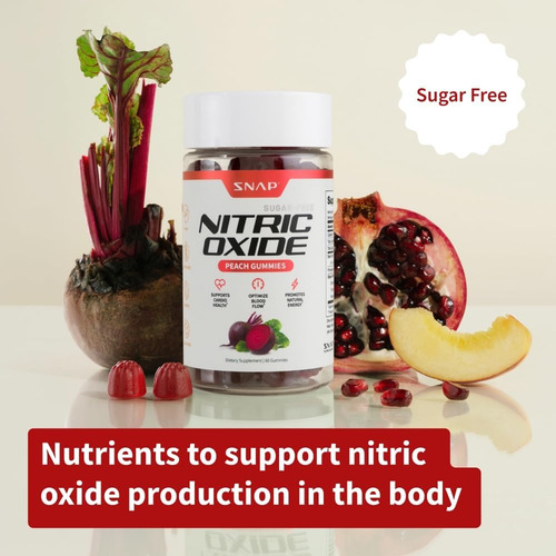 Snap Supplements Nitric Oxide Beet Gummies 60ct Sfn