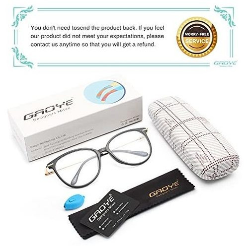 Gafas De Bloqueo De Luz Azul Sin Genero Color Negro Elegante