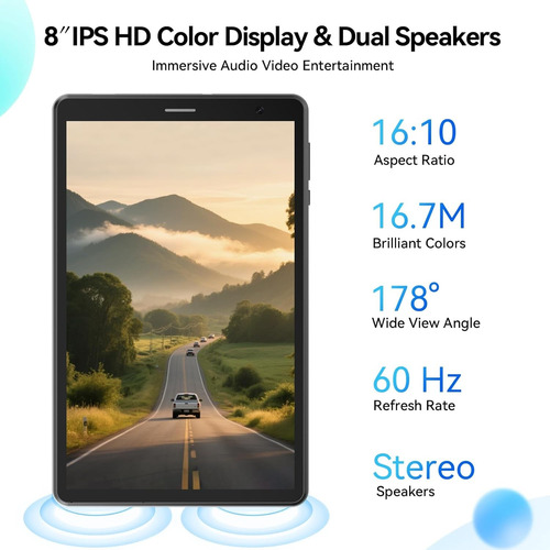 Tableta Android 15 De 8 Pulgadas Con Ranura Sim, 4g Lte Octa