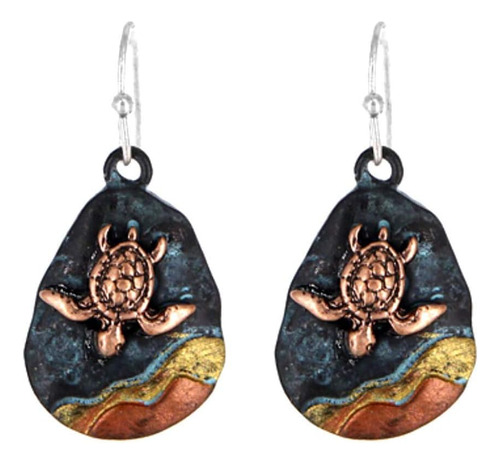 Dianal Boutique Pendientes De Tortuga Marina Colgantes De Me