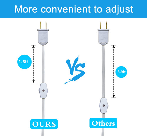 Juego De 2 Cables Con Bombilla Led De 1,8 Metros Para Decora
