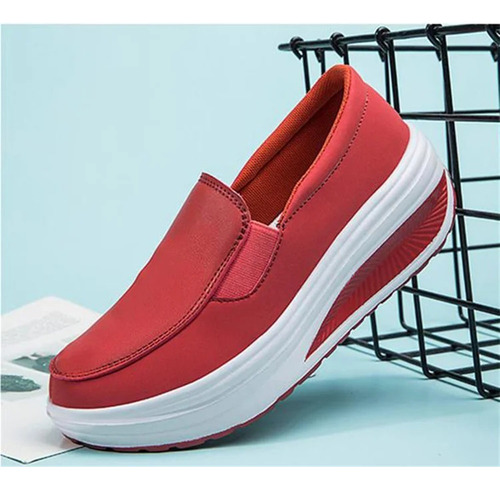 Zapatos De Trabajo De Suela Suave De Cuero Artificial Mujers