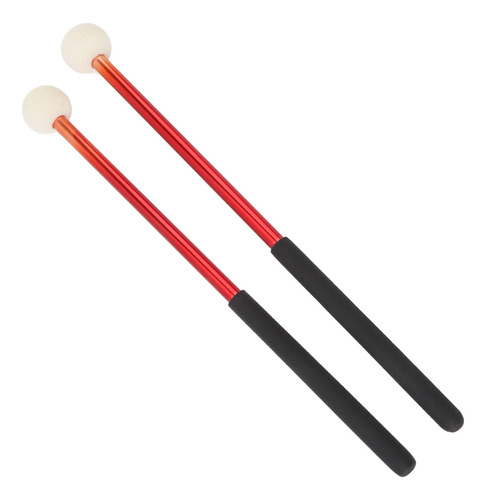 Timpani Stick, 2 Peças, Malho, Lã Macia, Cabeça De Feltro, A