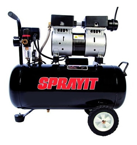 Compresor Sprayit 1 Hp Tanque 24l Silencioso Goni Gonsp94002