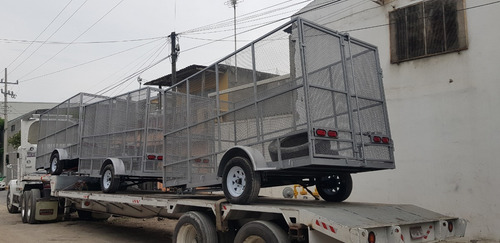 Remolque Jaula Pet Reciclaje Carton Desplegada Rey