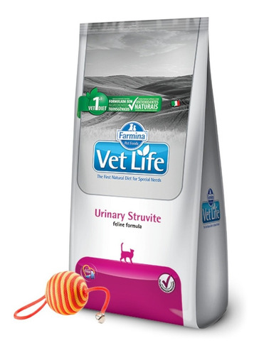 Alimento Gato Vet Life Urinary Struvite 2 Kg + Promo!