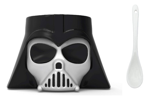 Taza Star Wars Darth Vader Con Cucharilla Esculpida 