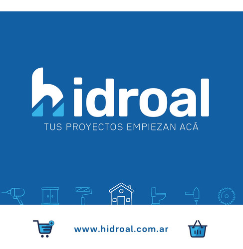 Griferia Doble Comando Cromo Pared Cocina Hydros Viva Plus