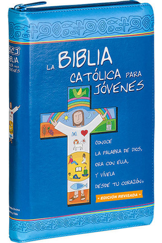 Biblia Catolica Para Jovenes Dos Tintas Simil Cremallera - A