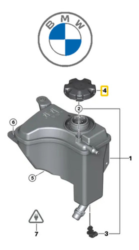 17117639020 Tapa Envase Refrigerante 140psi Bmw 1/3/5/x1