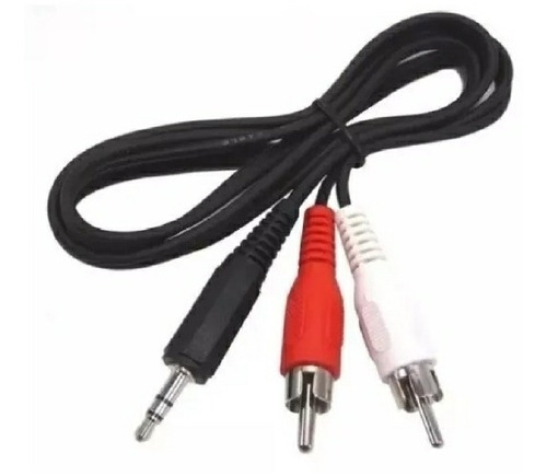 Cable Auxiliar Mini Plug A 2 Rca Audio 2mts