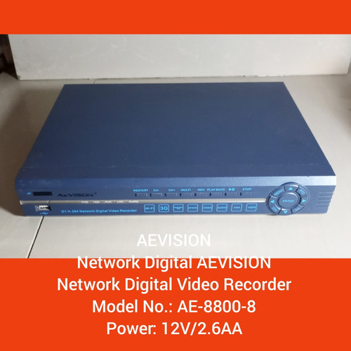 Dvr 8 Canales Marca Aevision (Usado)