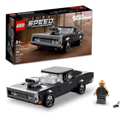 Kit Lego Speed 1970 Dodge Charger Rt 76912, 345 Piezas