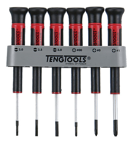 Teng Tools 6 Peças Plana Regular E Conjunto De Mini Chave D