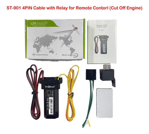 Gps Sinotrack St901l Rastreador 4g Motocicleta Auto Relay
