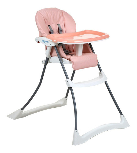 Burigotto Papa & Soneca+ cadeira alimentação infantil 6m a 15kg reclinável cor Rose Madder