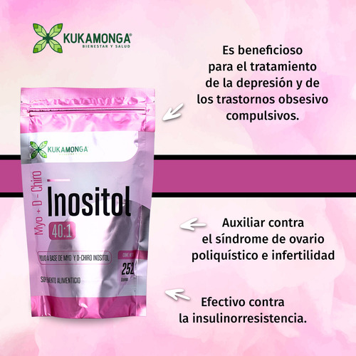 Myo & D-chiro Inositol Platinum - 252 G Kukamonga Sin Sabor