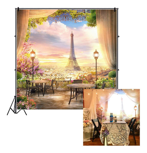 Lfeey Telon De Fondo De Torre Eiffel De Paris Frances De Ens