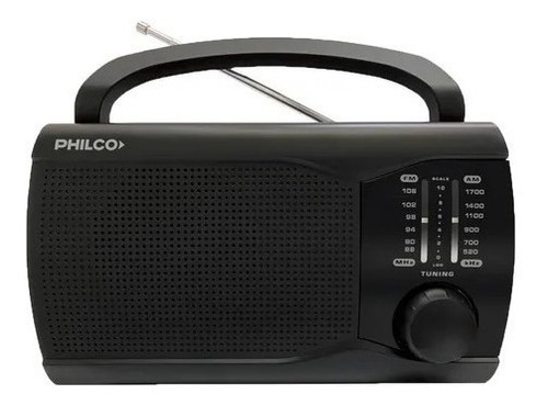 Imagen 1 de 5 de Radio Portatil Fm Am Philco Prm60 Pilas 220v Dual Cocina