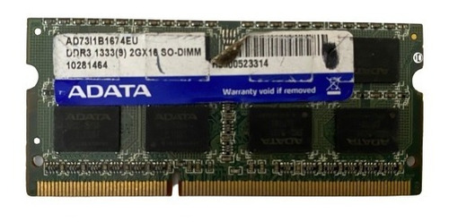 Memória Notebook 2gb Ddr3 Notebook Pc3 1333mhz (2335)# (Usado)