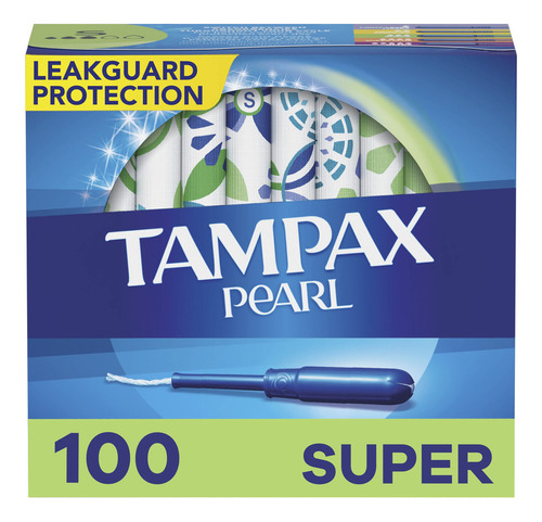 Tampones Tampax Pearl Protección Anti Fugas Sin Perfume 100