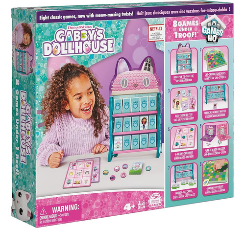 ~? Gabbys Dollhouse, Juegos Hq Damas Tic Tac Toe Memory Matc