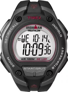 Timex Mens T5k417 Ironman Classic 30 Reloj Con Correa De Res