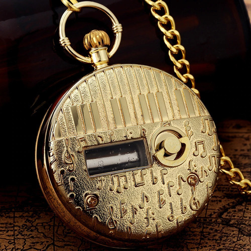 Reloj De Bolsillo Musical Harry Potter M2 Azul Hp