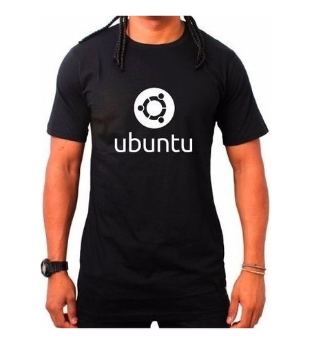 Camiseta Ubuntu Linux Geek Hacker Rock Bandas Camisa 