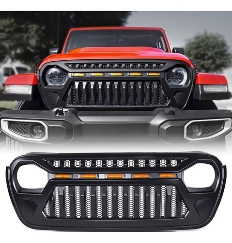 Parrilla Jeep Gladiator 2020-2021-2022-2023 Con Serie Led