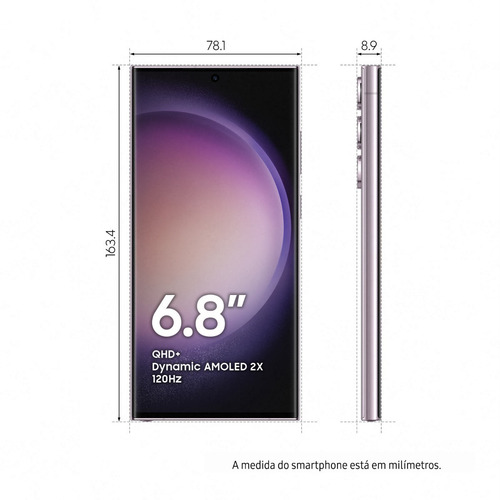 Galaxy S23 Ultra 256gb 5g Snapdragon Violeta Samsung Cor Lavender