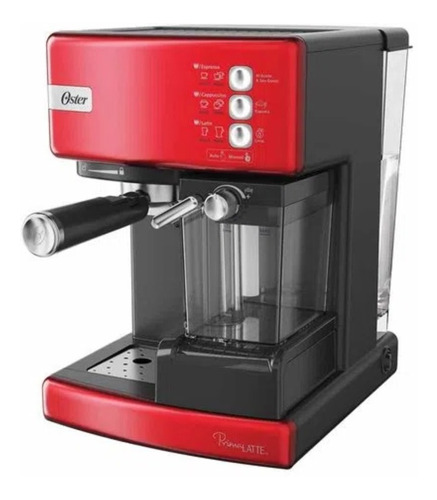 Cafetera Automática Espresso Roja Oster  Primalatte Nueva