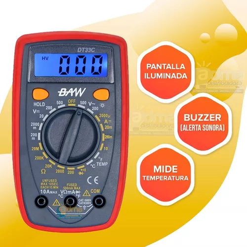 Combo Electricista Tester Digital Profesional + Buscapolo