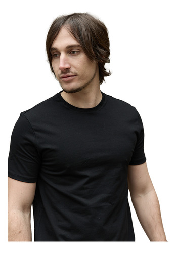 Remera Algodón Con Lycra Hombre Confort Silm Fit Marc Marie
