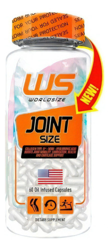 Joint Size Recuperação Pele E Articulações Worldsize 60 Cáps Sabor 60caps